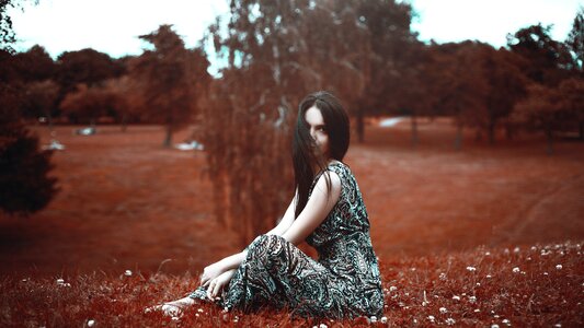 Woman girl portrait