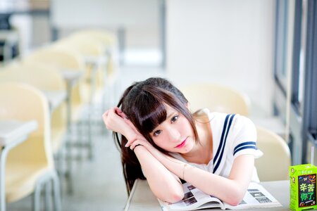 Female high school student