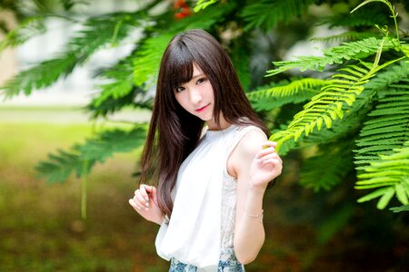 Woman girl portrait