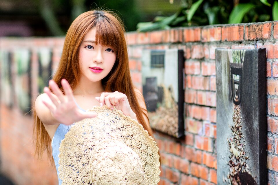 Woman girl portrait