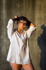 Woman girl portrait