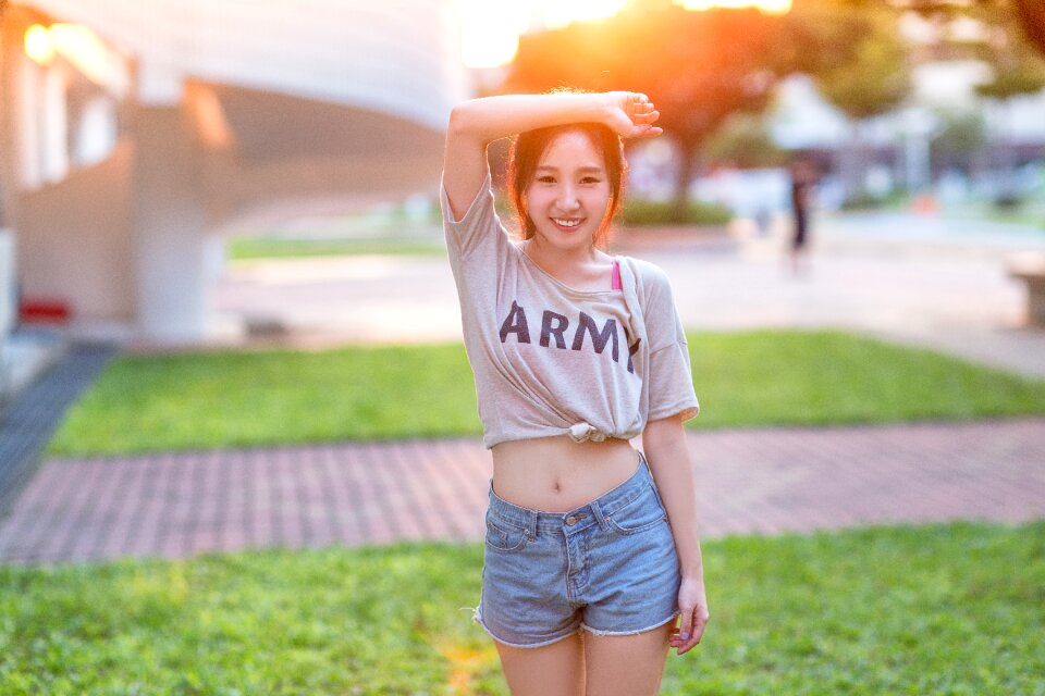 Woman girl portrait