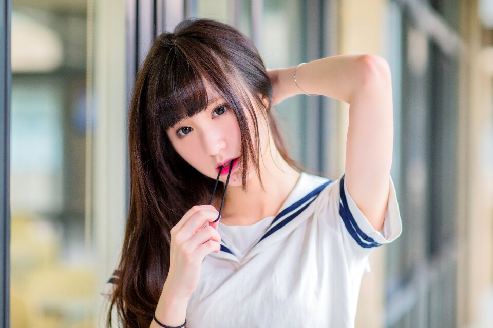Female high school student
