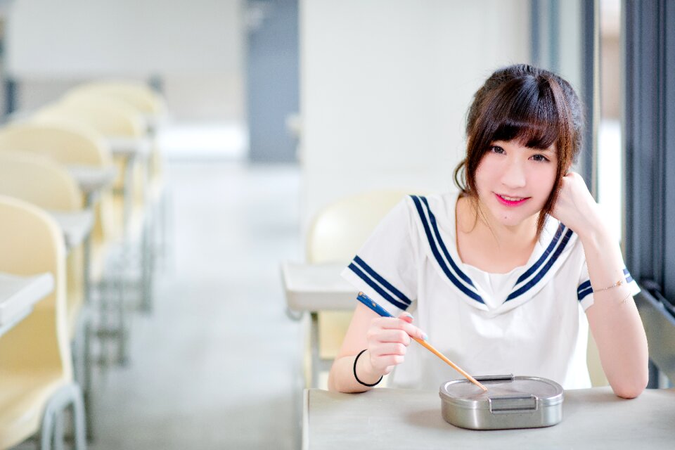 Female high school student
