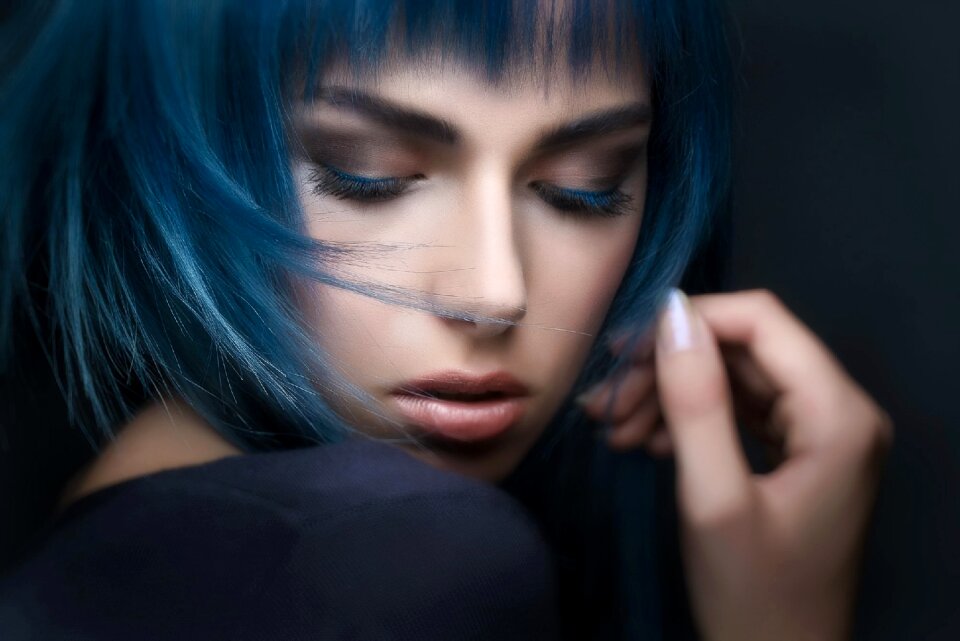 Woman girl portrait