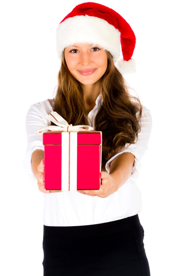 Woman girl christmas gift