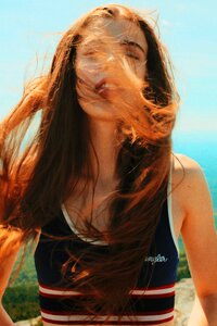 Woman girl hair