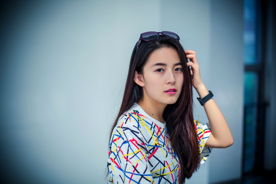 Woman girl portrait