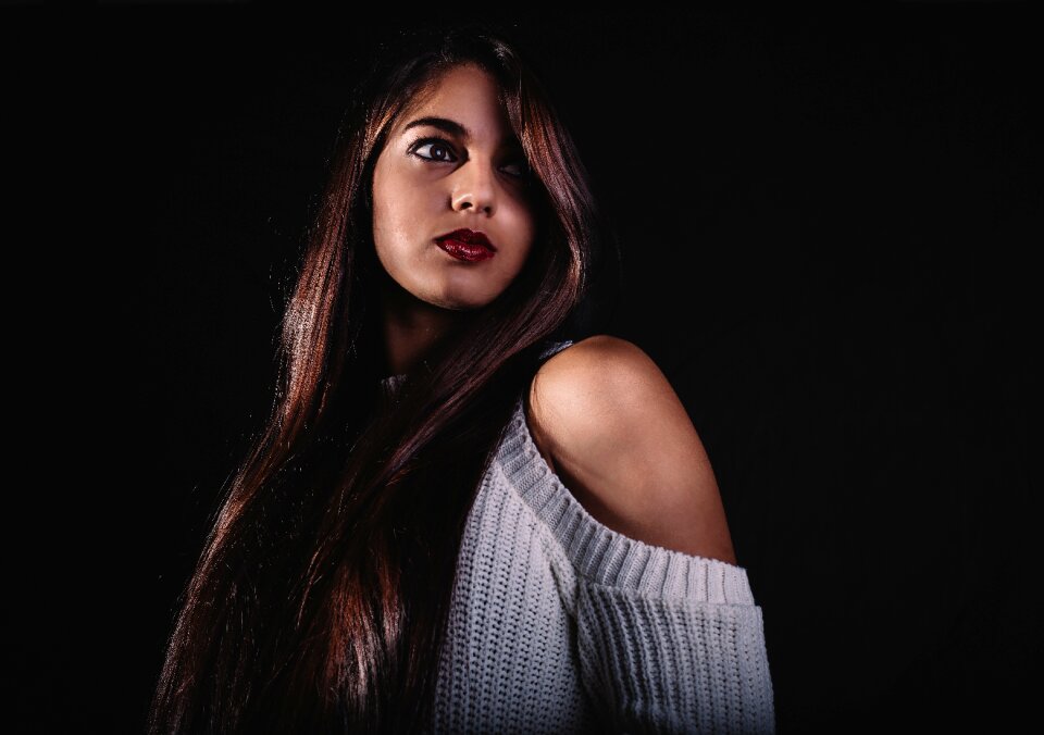 Woman girl portrait