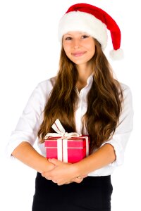 Woman girl christmas gift