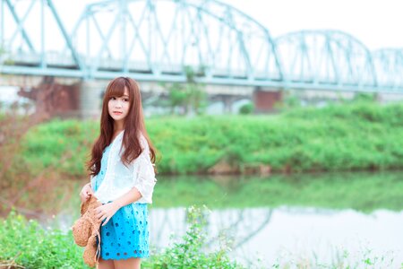 Woman girl portrait