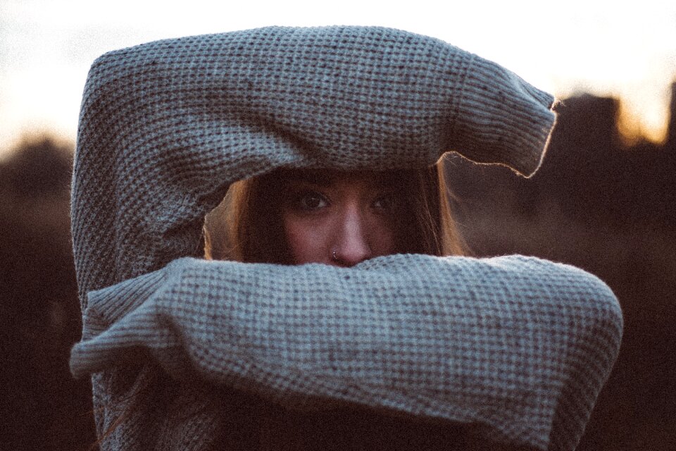 Woman girl portrait