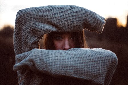 Woman girl portrait