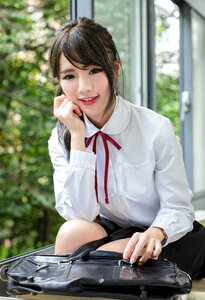 Female high school student