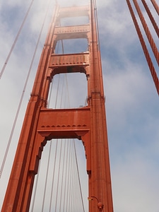 Suspension bridge san francisco california photo