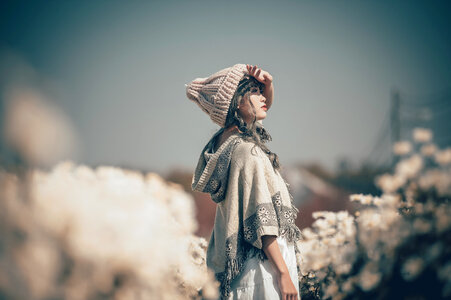 Woman girl portrait