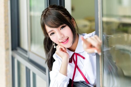 Female high school student