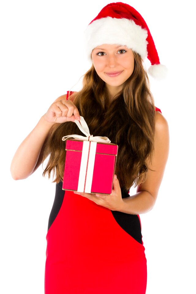 Woman girl christmas gift