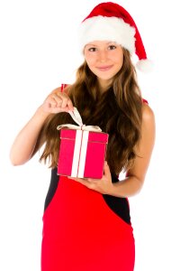 Woman girl christmas gift