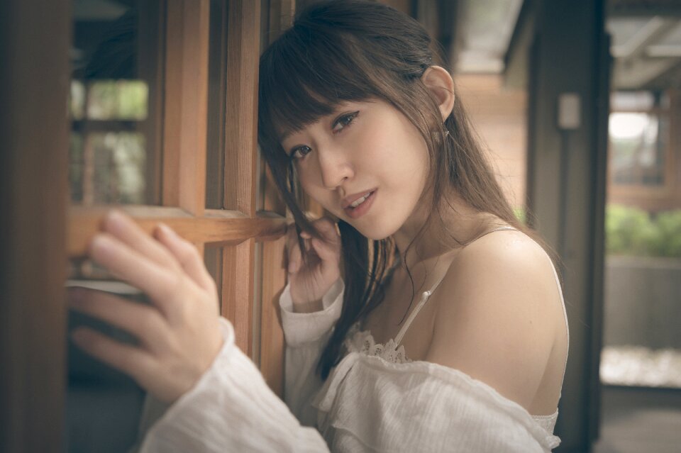 Woman girl portrait