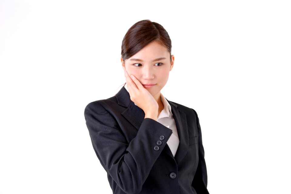 Business woman thinking