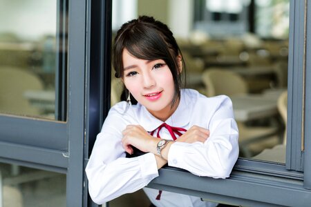 Female high school student
