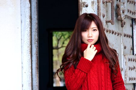 Woman girl portrait