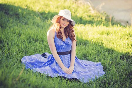 Woman girl portrait