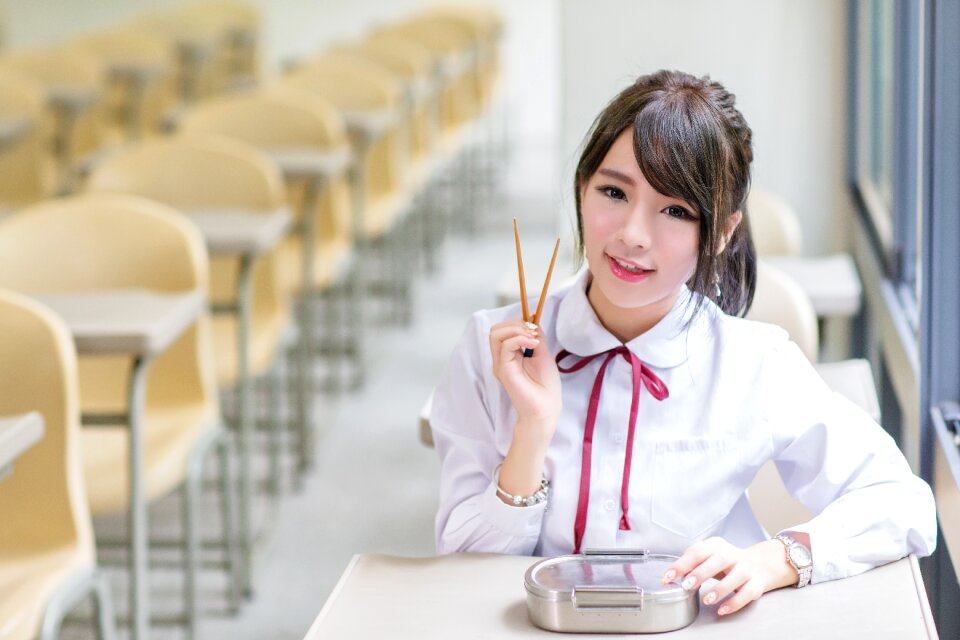 Female high school student