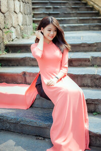 Ao dai woman girl photo