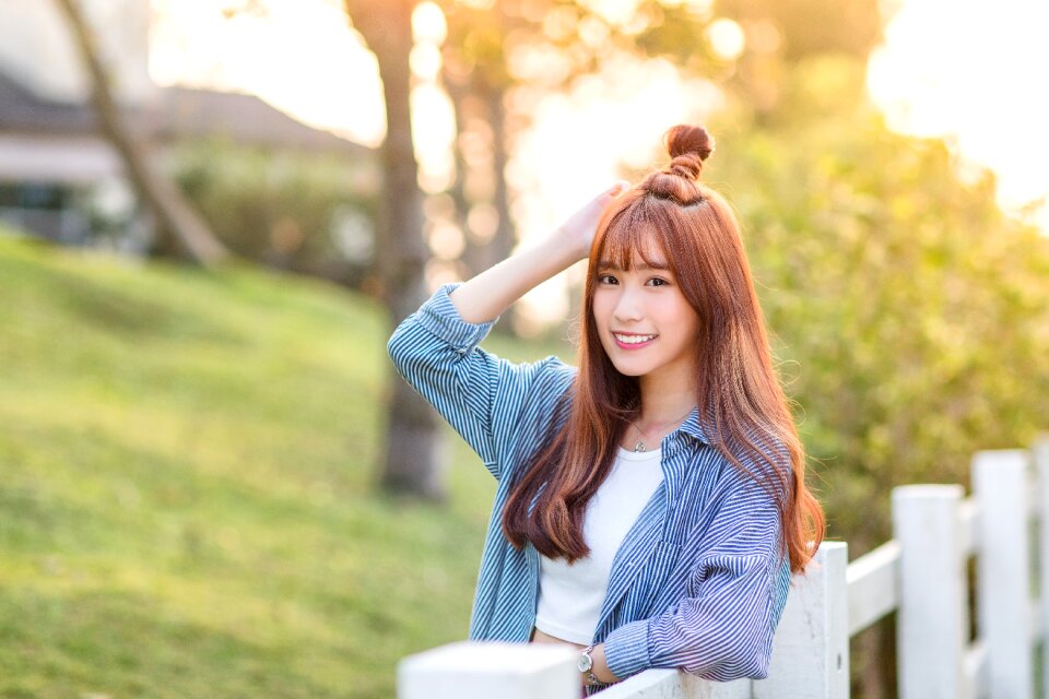 Woman girl portrait