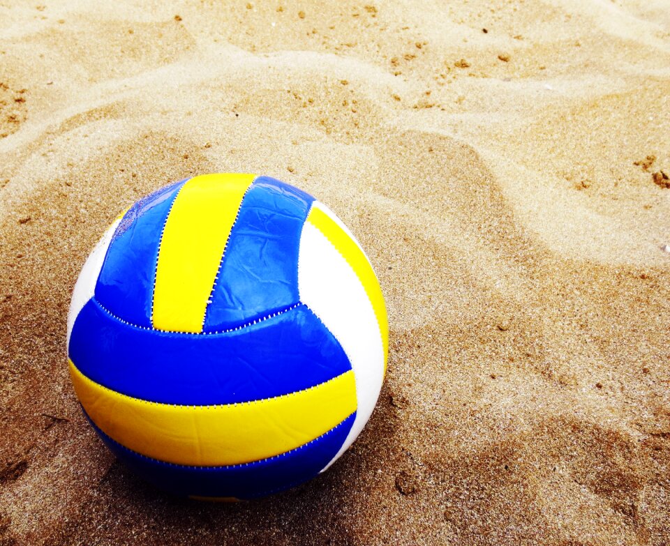 Beach volleyball sand