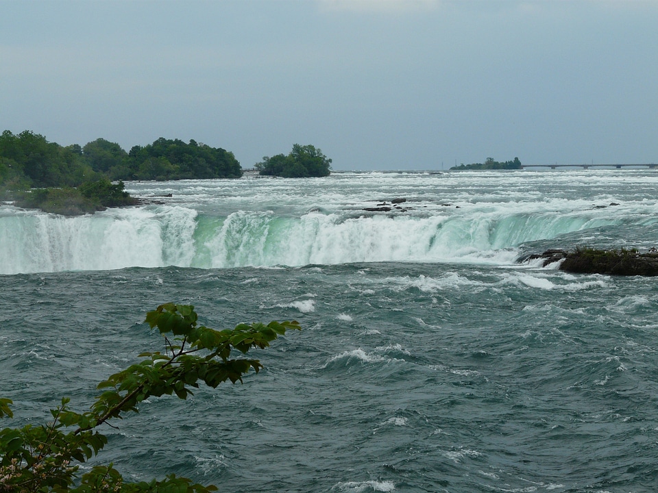 Waterfall border new york