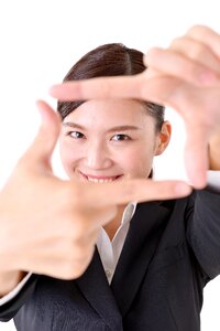 Business woman frame