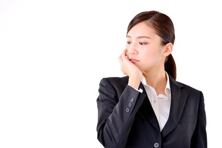 Business woman worry