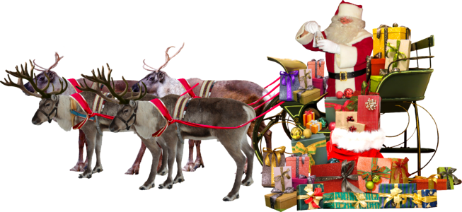 Christmas santa claus reindeer