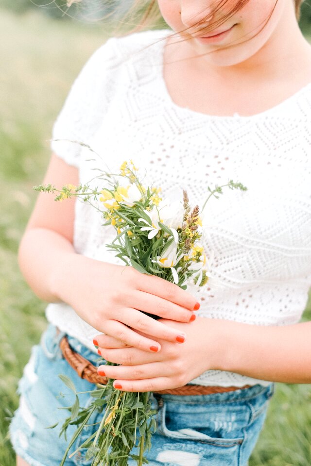 Girl flower