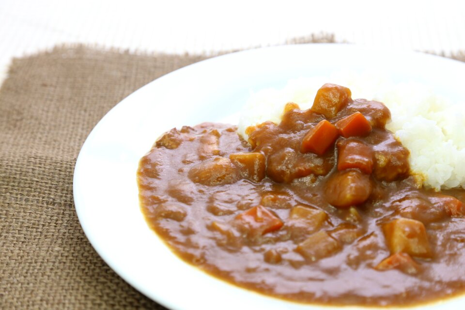 Japanese curry rice food