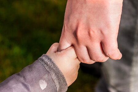 Hands parent child