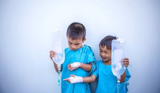 Intravenous therapy boys photo