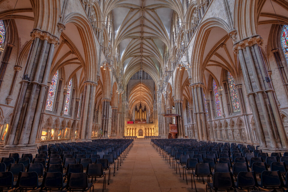 Lincoln cathedral nave photo