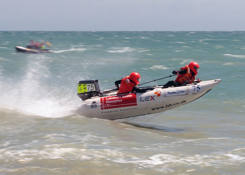 Powerboat boating sea