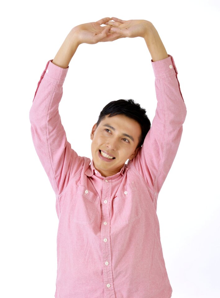Man portrait stretch