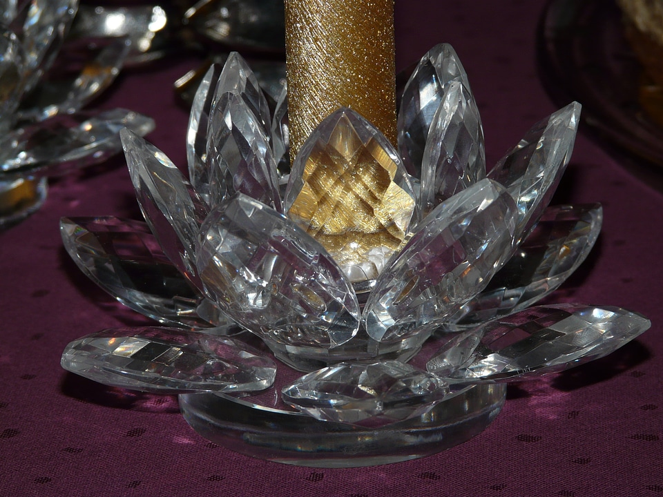 Glass celebration decoration