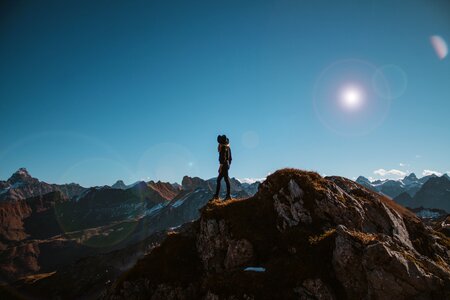 Mountains woman