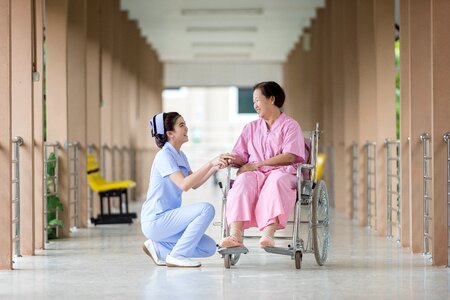 Nurse woman patient