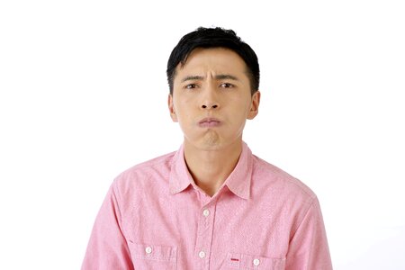 Man displeasure