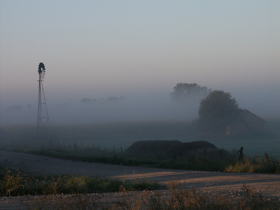Morning fields wind energy