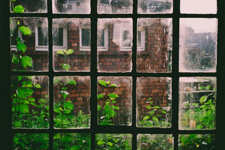 Old window flat glass