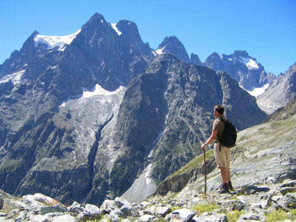 Pelvoux mountain climber